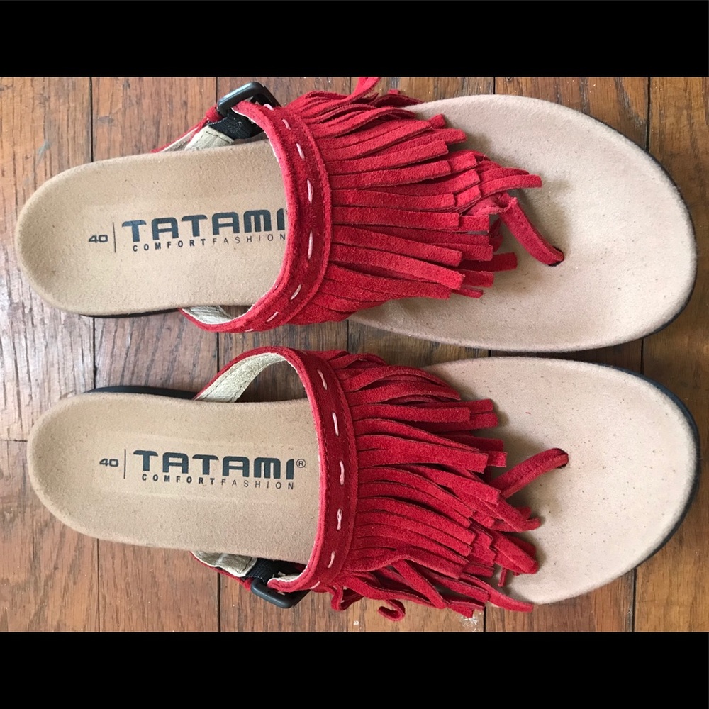 Tatami Birkenstock Alessia fringe sandals